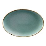 TOGNANA - TREND SPLIT GREEN OVAL PLATTER 35 x 25 CM *Chipping Guarantee 14213