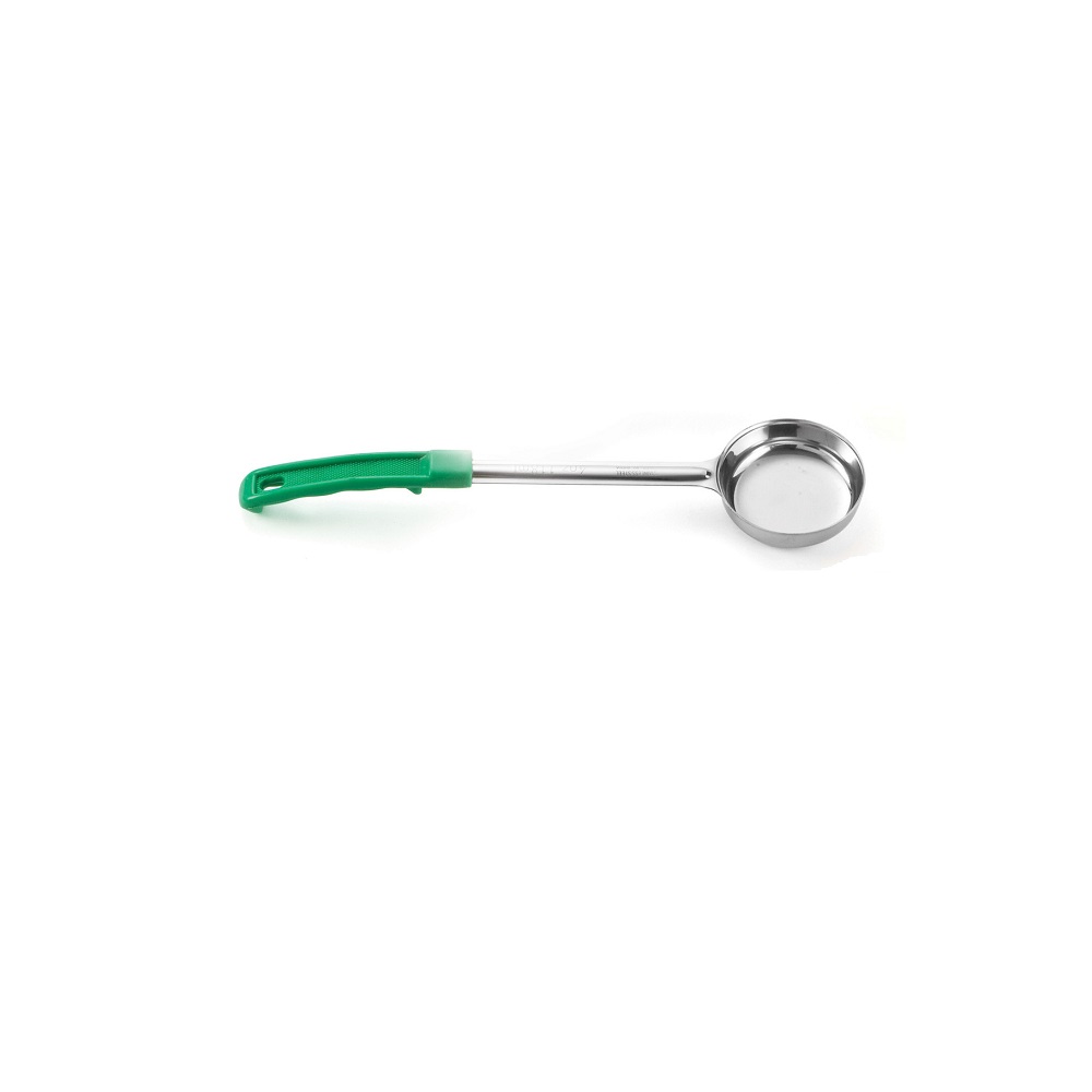TC6704.jpg *DISCONTINUED - TC - PORTION ONE PIECE SPOONOUT 120 ML GREEN HANDLE - Image 1