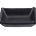 TOKYO - MELAMINE ZEN SAUCE DISH 9.2 x 6.9 x 3.1 CM BLACK