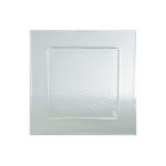*DISCONTINUED - UTOPIA - GOBI SQUARE PLATE CLEAR 26 CM