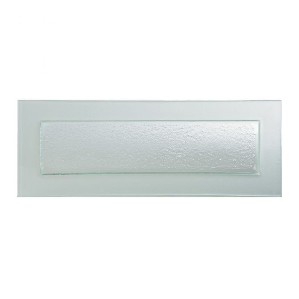 UTAG15403.jpg *DISCONTINUED - UTOPIA - GOBI RECTANGULAR PLATE WITH FROST EDGE 49 x 18 CM - Image 1