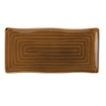 *DISCONTINUED - UTOPIA - MALT BROWN RECTANGULAR PLATTER 26 x 13 CM