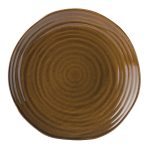 *DISCONTINUED - UTOPIA - MALT BROWN PLATE 28 CM