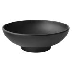 UTOPIA - SPIRIT FOOTED BOWL 23 CM MELAMINE BLACK