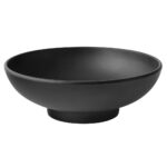UTOPIA - SPIRIT FOOTED BOWL 23 CM MELAMINE BLACK