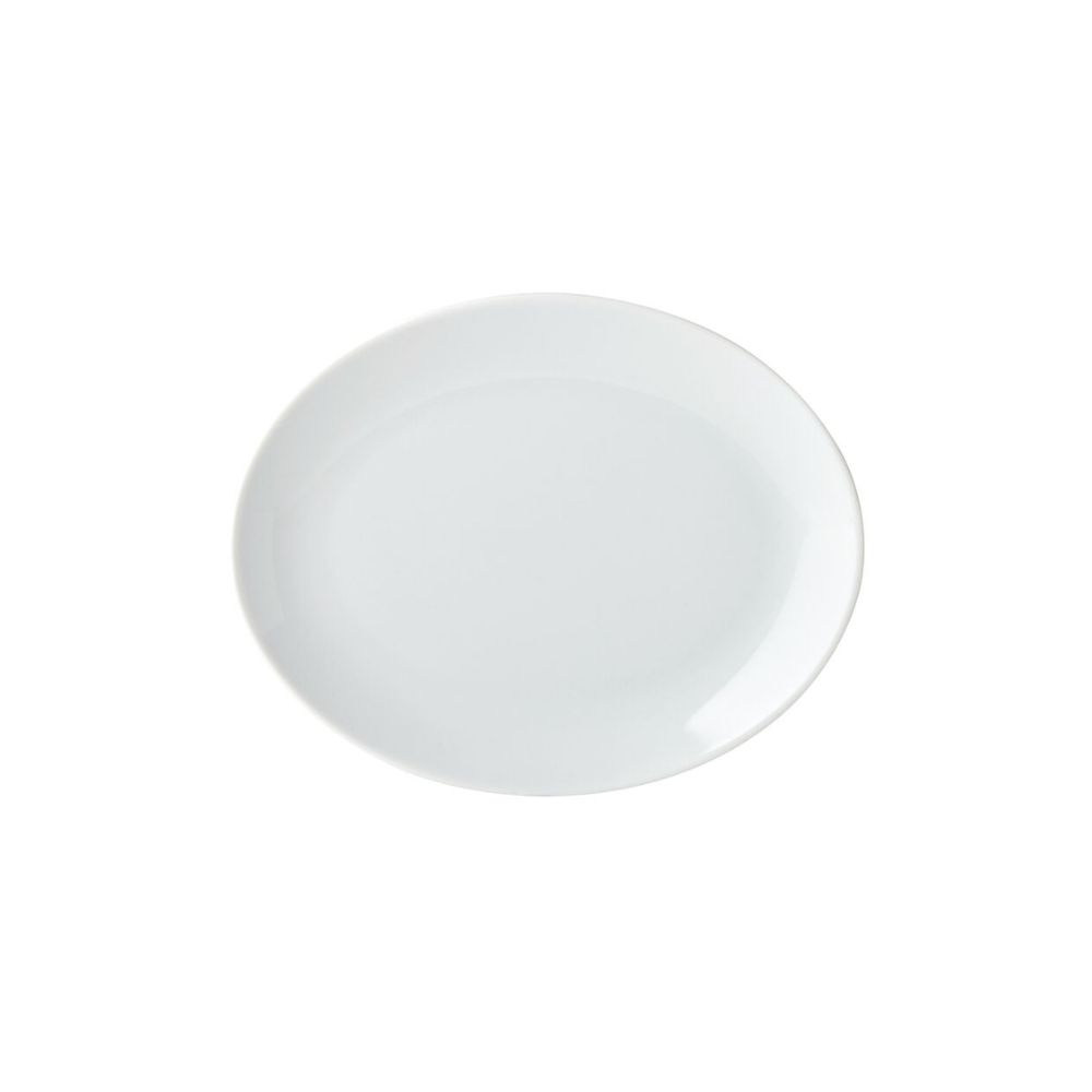 UTK112121.jpg UTOPIA - TITAN PORCELAIN OVAL PLATTER 21 CM *Chipping Guarantee - Image 1