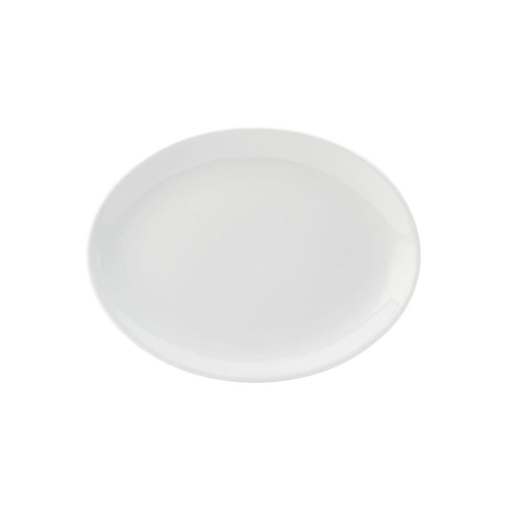UTK112124.jpg UTOPIA - TITAN PORCELAIN OVAL PLATTER 24 CM *Chipping Guarantee - Image 1