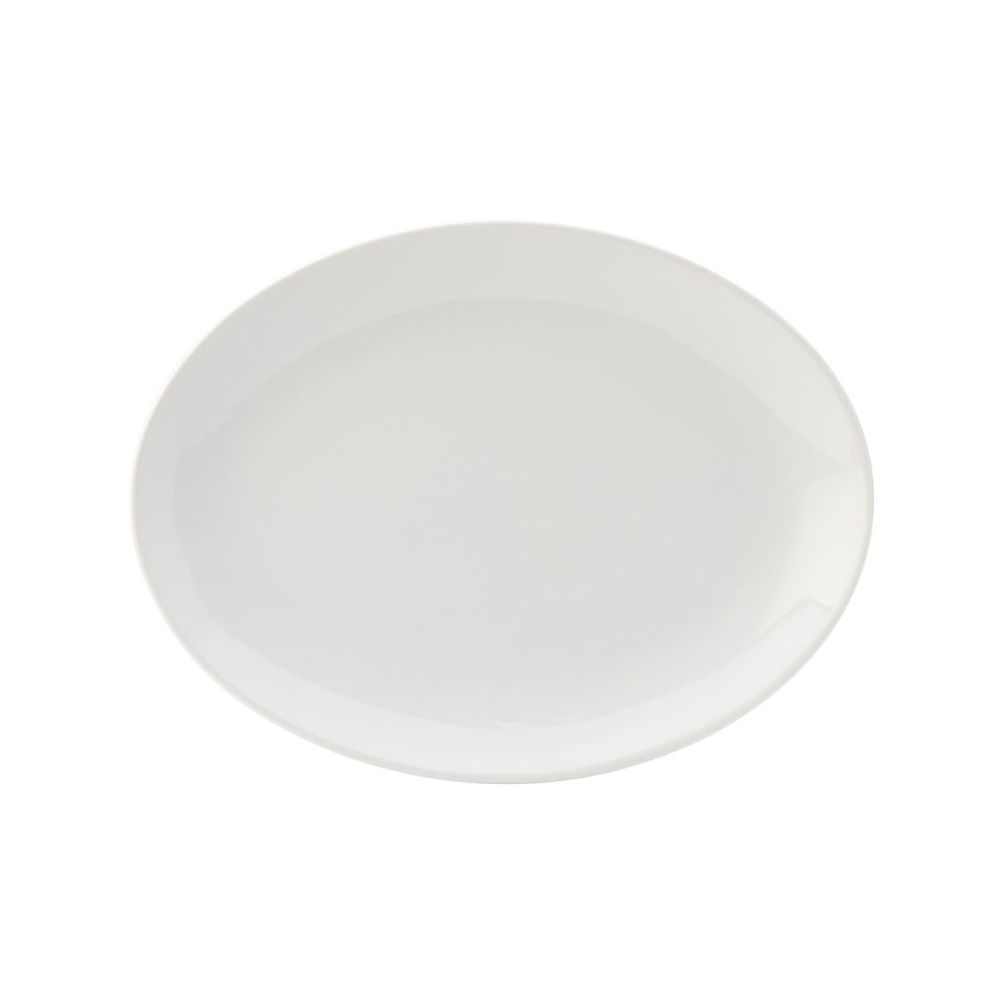 UTK112128.jpg UTOPIA - TITAN PORCELAIN OVAL PLATTER 28 CM *Chipping Guarantee - Image 1