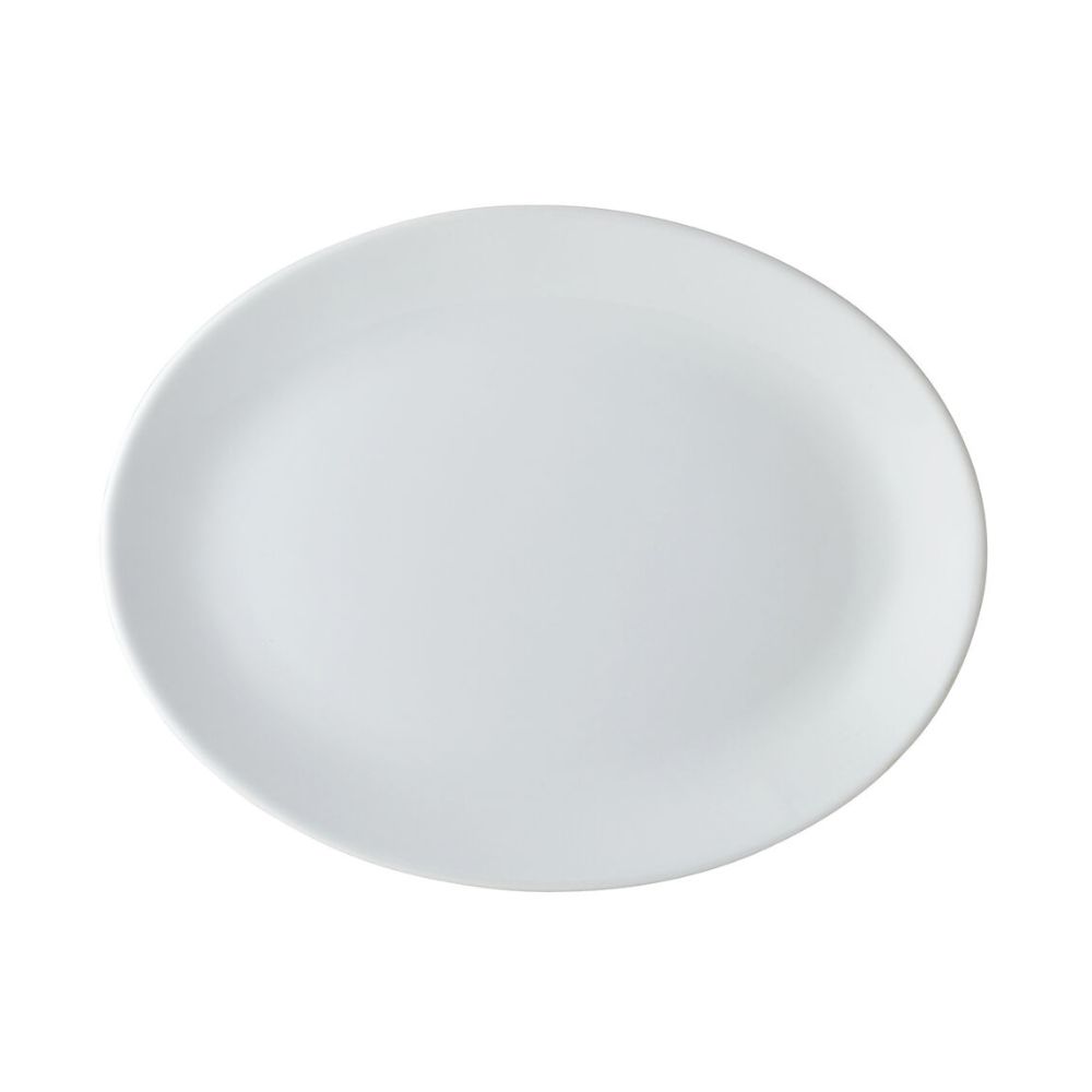 UTK112131.jpg UTOPIA - TITAN PORCELAIN OVAL PLATTER 30 CM *Chipping Guarantee - Image 1