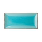 *DISCONTINUED - UTOPIA - SOHO AQUA PLATE RECTANGULAR 30 x 14 CM