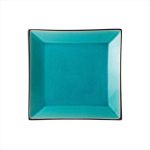 *DISCONTINUED - UTOPIA - SOHO SQUARE PLATE AQUA 25.5 CM