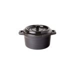 UTOPIA - MIDNIGHT BLACK ROUND CASSEROLE 14 CM / 79 CL