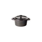 UTOPIA - MIDNIGHT ROUND CASSEROLE BLACK 10 CM / 26 CL