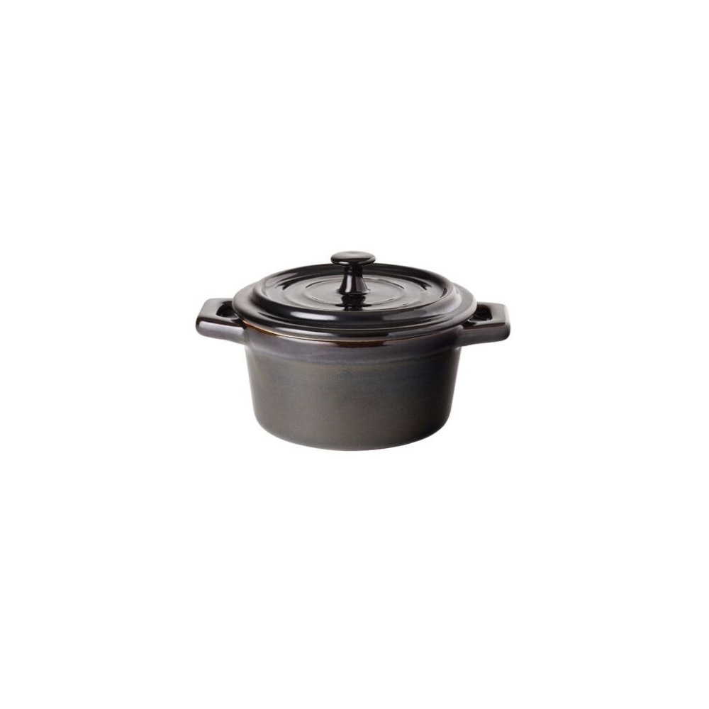 UTM14018.jpg UTOPIA - MIDNIGHT ROUND CASSEROLE BLACK 10 CM / 26 CL - Image 1