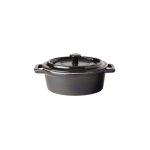 UTOPIA - MIDNIGHT BLACK OVAL CASSEROLE 15 CM / 48 CL