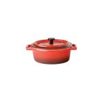 UTOPIA - FLAME OVAL CASSEROLE RED 15 CM / 48 CL