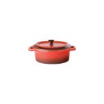 UTOPIA - FLAME OVAL CASSEROLE RED 13 CM / 35 CL