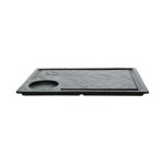 TOGNANA - VULCANIA BLACK RECTANGULAR PLATTER 33 x 23.5 CM