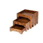 STYLE - WOODEN BUFFET CUPBOARD 3 TIERS