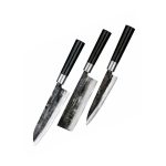 SAMURA - SUPER 5 SET OF 3 KNIVES - UTILITY/NAKIRI/SANTOKU / SP5-0220