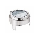 BNOV - HYDRAULIC CHAFING DISH ROUND WITH GLASS TOP 40 CM