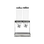 BNOV - DOUBLE CEREAL DISPENSER ST/ST BASE 2 x 3.5 LT