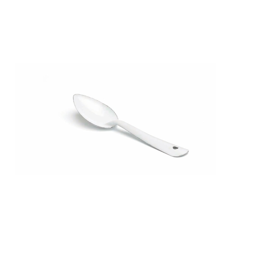 7511.jpg COMAS - WHITE ENAMELLED TEA SPOON 15 CM - Image 1