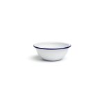 COMAS - ENAMELLED BOWL WHITE/BLUE Ø 14 CM