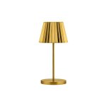 UTOPIA - DOMINICA LED CORDLESS LAMP 26 CM BRUSHED GOLD