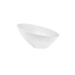XM - ELIPS SALAD BOWL WHITE MELAMINE 28.5 x 15 CM No.9128