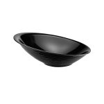 XM - ELIPS SALAD BOWL MELAMINE BLACK 38 x 30.5 x 13 CM No.9133
