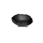 XM - SALAD BOWL WITH LEG MELAMINE MATT BLACK 25 CM No.9140
