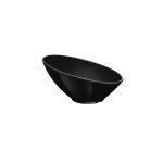 XM - ELIPS SALAD BOWL MELAMINE BLACK 24 x 12 CM No.9141
