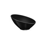 XM - ELIPS SALAD BOWL MELAMINE BLACK 28.5 x 15 CM No.9149
