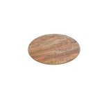 XM - PRESENTATION PLATTER ROUND MELAMINE WOOD EFFECT 33 CM No.7105