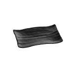 XM - PRESENTATION PLATTER RECTANGULAR MELAMINE BLACK MATT 33 x 22.5 CM No.7115