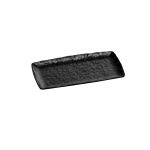 XM - PRESENTATION PLATTER RECTANGULAR MELAMINE BLACK MATT 17.5 x 32.5 CM No.7122