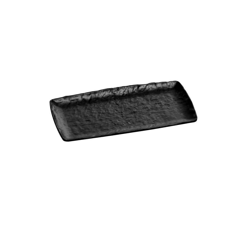 0747122.jpg XM - PRESENTATION PLATTER RECTANGULAR MELAMINE BLACK MATT 17.5 x 32.5 CM No.7122 - Image 1