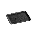 XM - PRESENTATION PLATTER RECTANGULAR MELAMINE BLACK MATT 26.5 x 32.5 CM No.7123