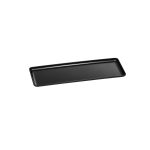XM - PRESENTATION PLATTER RECTANGULAR MELAMINE BLACK 50 x 17.5 CM No.7128