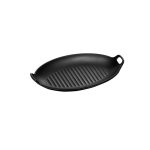 XM - SAGANI OVAL MELAMINE BLACK MATT 27 X 16 CM No.4001