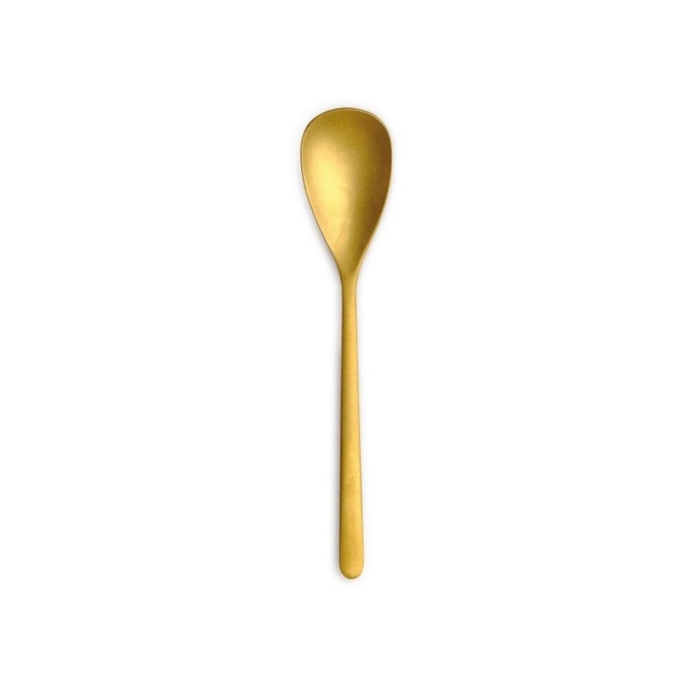 1256.jpg COMAS - CANADA PVD VINTAGE GOLD 18/0 4 MM DESSERT SPOON SET OF 12 - Image 1