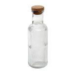 *DISCONTINUED - ESPIEL - CLEAR GLASS BOTTLE 1 L WITH CORK LID