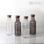 *DISCONTINUED - ESPIEL - CLEAR GLASS BOTTLE 1 L WITH CORK LID - Image 2