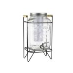 BNOV - GLASS DISPENSER WITH METAL STAND 8 LT