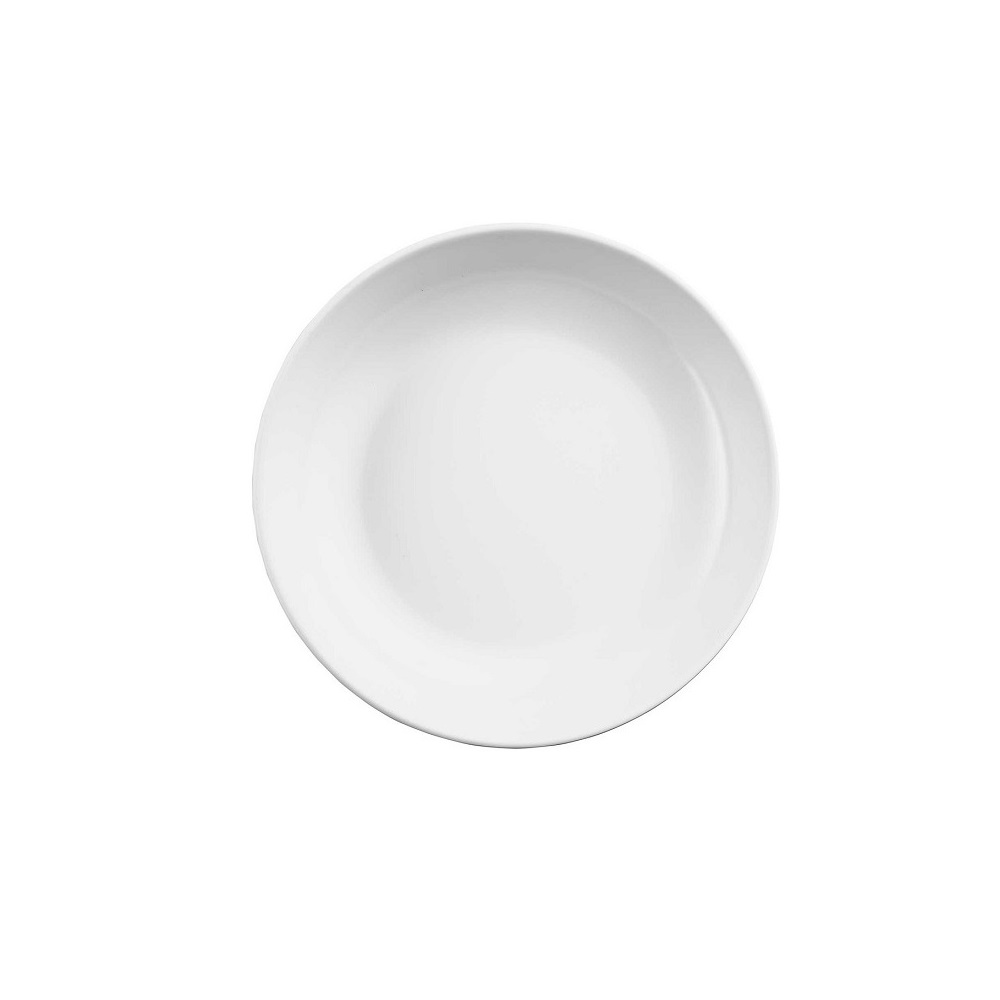11806EU.jpg TC - TERRA WHITE MELAMINE SERVING BOWL 23 x 5 CM - Image 1