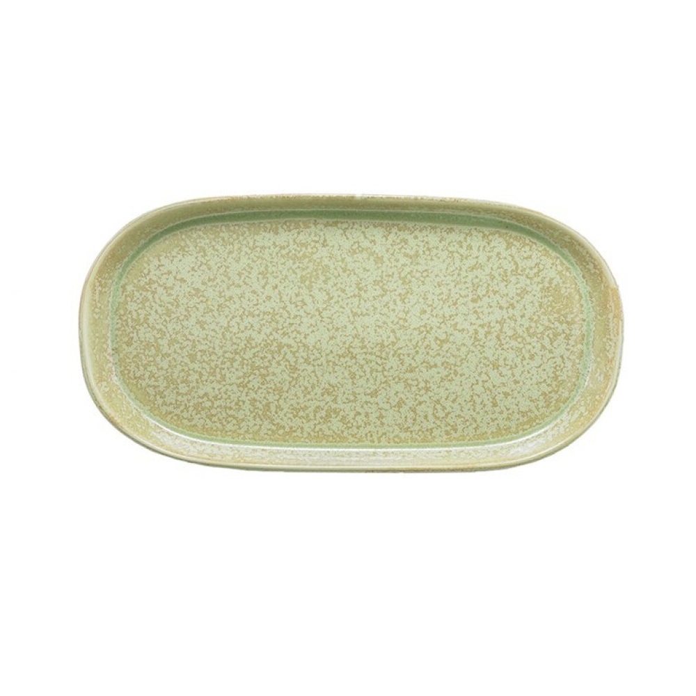 204-0203.jpg IREA - BELLA EARTH OVAL STEP PLATE 36 x 22 CM - Image 1