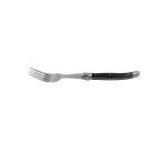 DINOX - NERO BLACK HANDLE STEAK FORK 03548