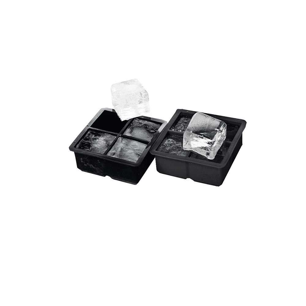 04-183.jpg XP - BAR SQUARE ICE MOULD 4 COMPARTMENTS W/LID - Image 1