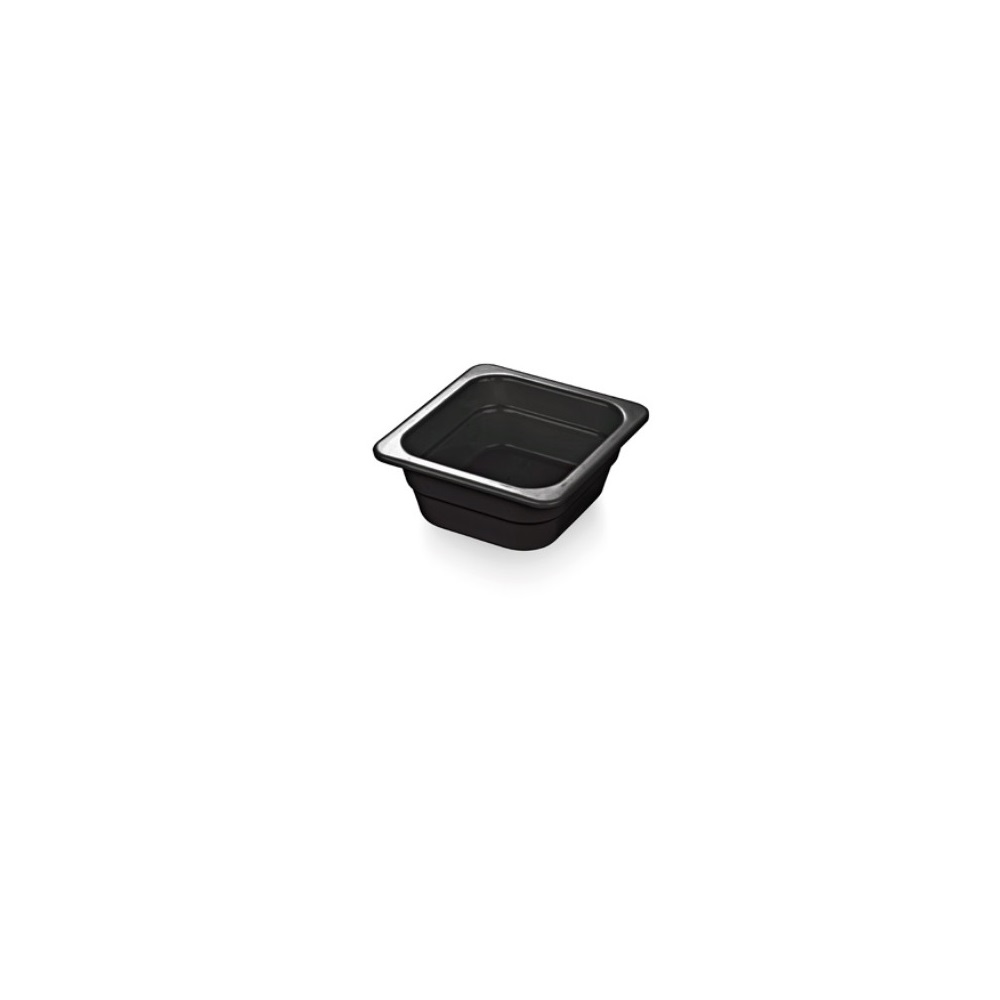 12-226.jpg BNOV - BLACK MELAMINE GN 1/6 x 100 MM - Image 1